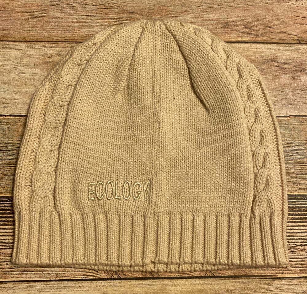 Ecology Knitted Ivory One Size Cotton Beanie
